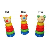 Wooden Animal Stacking Blocks  Wooden Animal Stacking Blocks